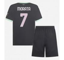AC Milan Alvaro Morata #7 Koszulka Trzecia dzieci 2024-25 Krótki Rękaw (+ krótkie spodenki)